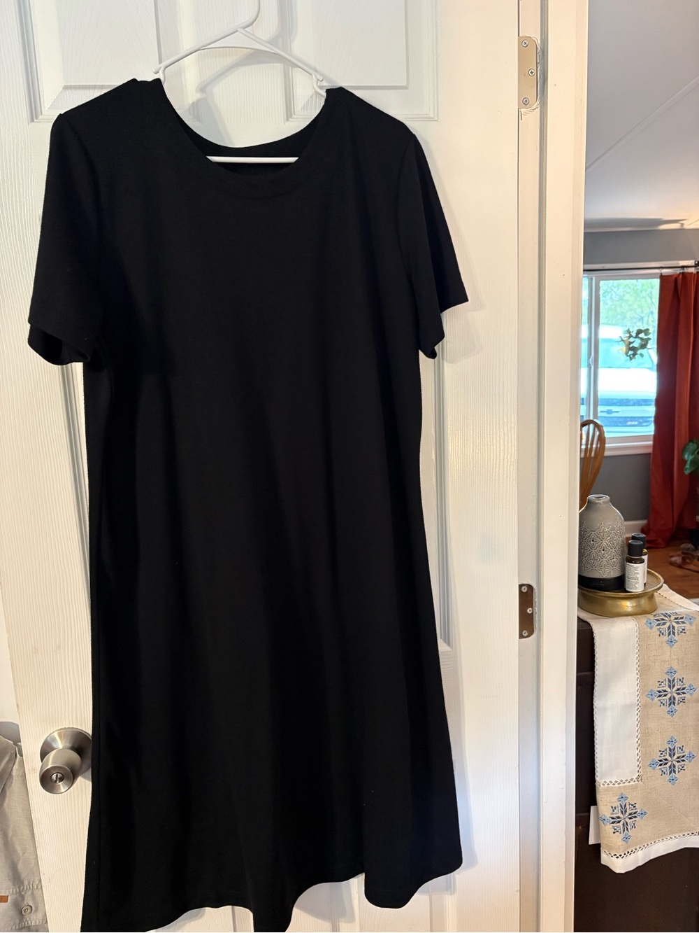 Black midi dress